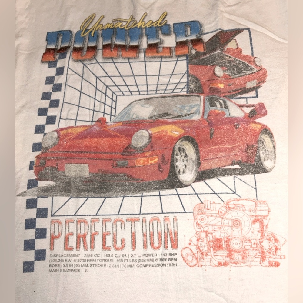 Size large Unmatched Power T-shirt.
